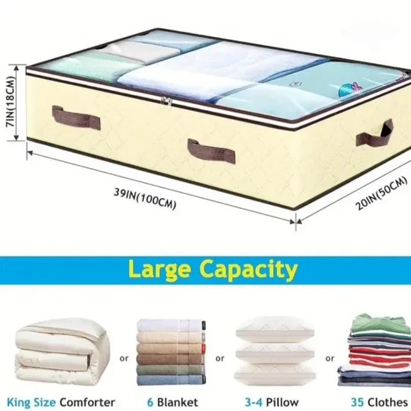 Underbed Storage Bag with Handles - Picture 3 of 3